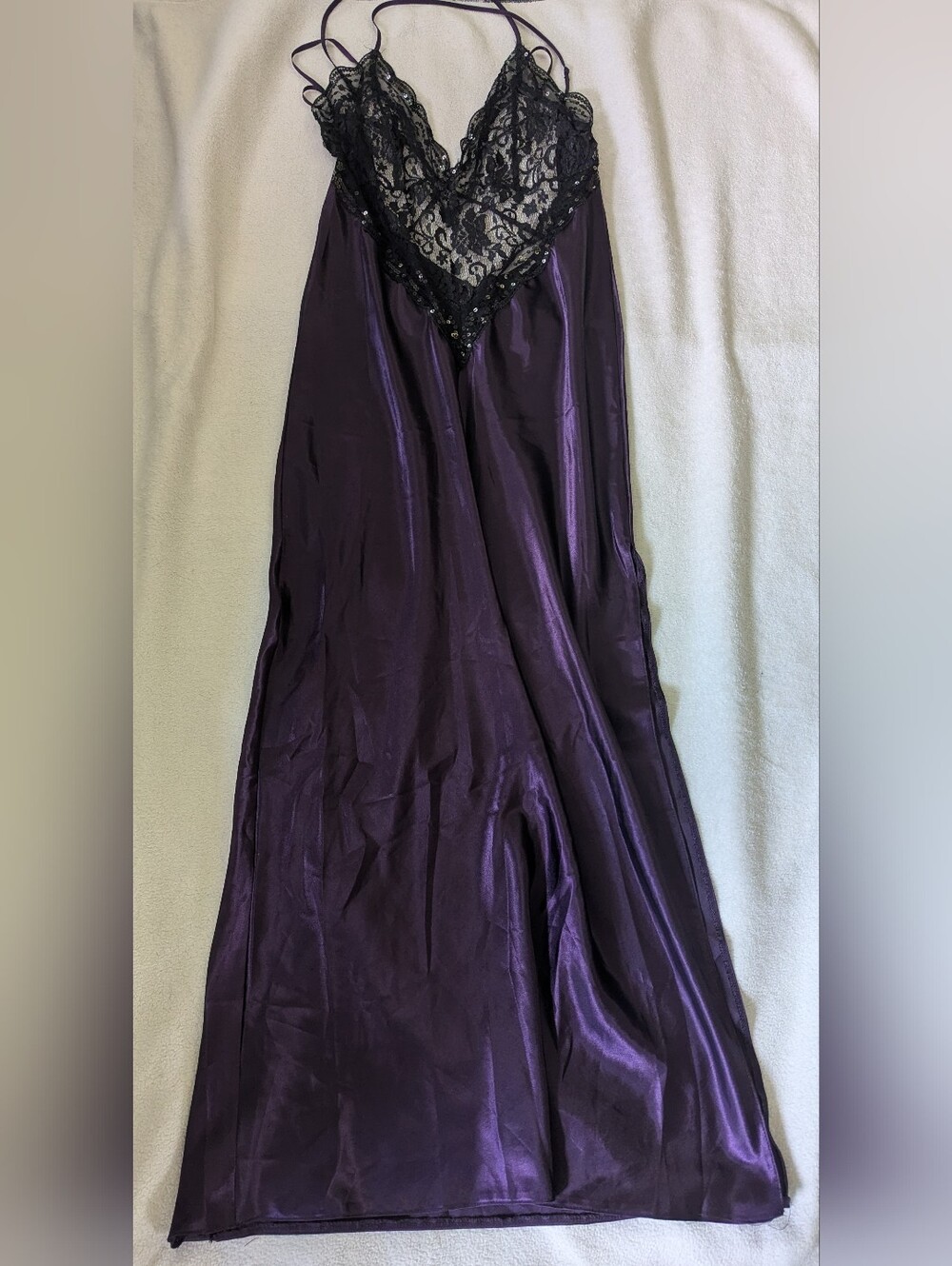DreamGirl Silky Long Nightgown / Lingerie Sz. L